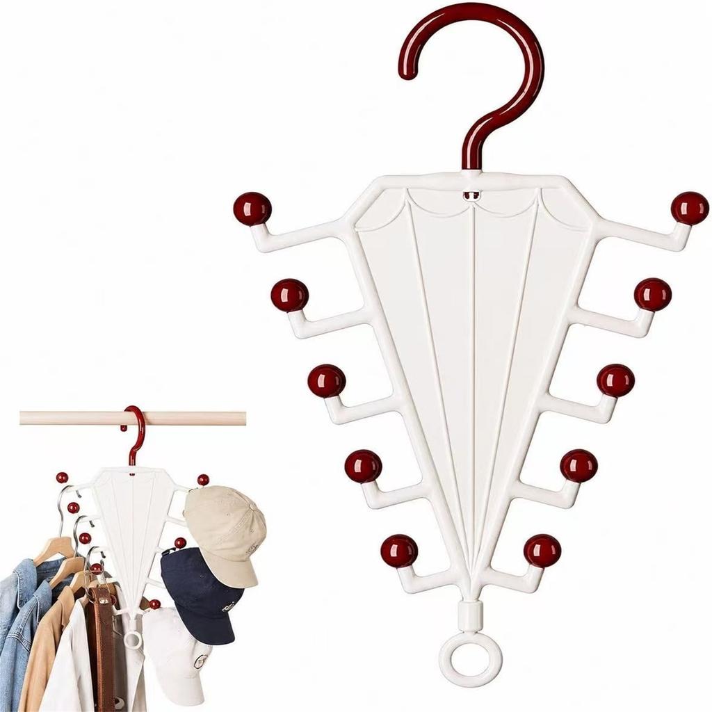 V-Shape Double-Sided Clothes Hanger for Belts, Ties, Scarves and Hats - Closet Storage Rack