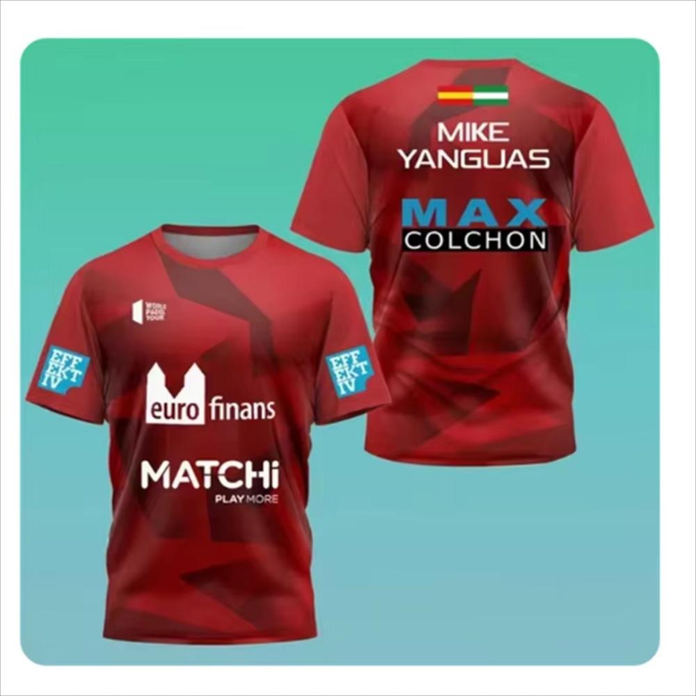 Pánské prodyšné sportovní tričko na padel pro páry Tenisové sportovní oblečení Letní móda Herní uniformy Butik Pánské rychleschnoucí tričko