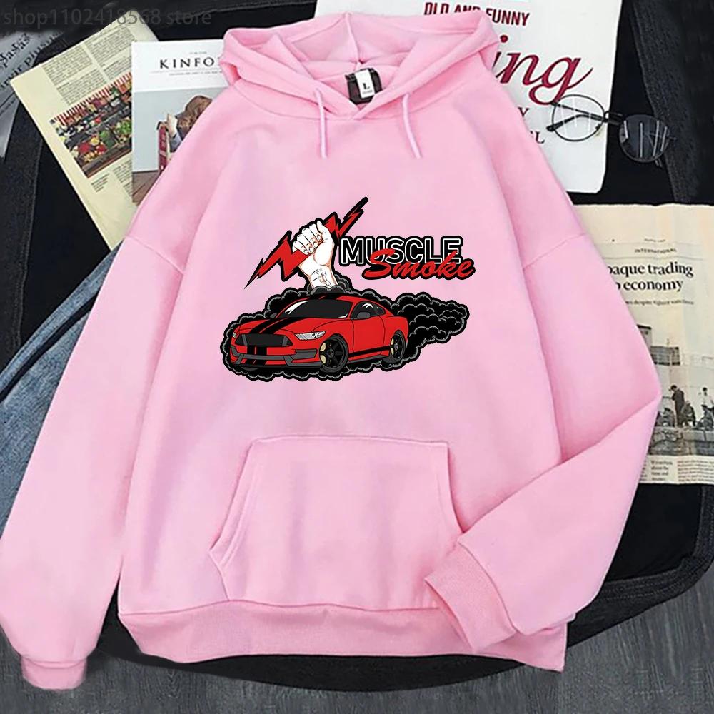 Anime Initial D Hoodie Muscle Car Automotive Graphic Sweatshirts Streetwear Women Men Clothing Long Sleeve Clothes