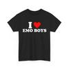 T-shirt J'aime les Gars Emo, Design de T-shirt J'aime les Gars Emo, Personnalisé J'aime, T-shirt Gars Emo, Cadeau Emo, Cadeau pour Filles Emo, T-shirt J'aime l'Emo