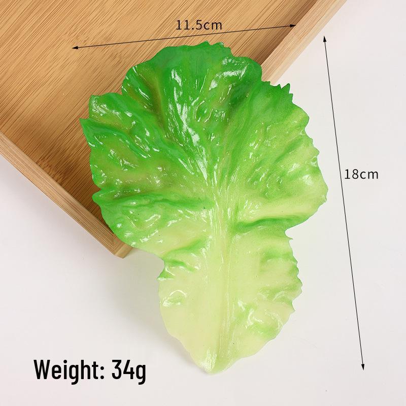 Artificial Lettuce Leaf Model - Realistic Faux Cabbage Prop for Photography and Farmhouse Decoration