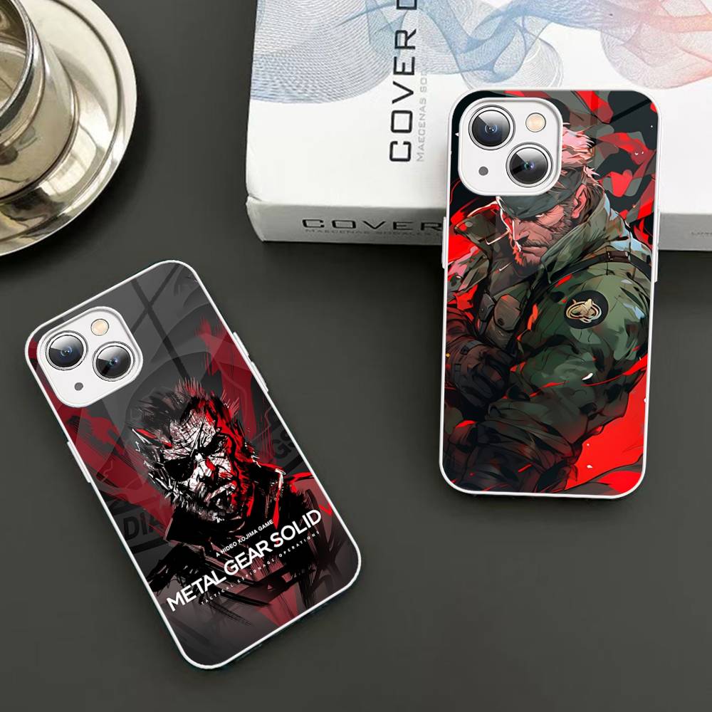 Popular Game M-Metal Classic G-Gear Tempered Glass For Iphone 14 13 12 11 Pro Mini XS MAX 14Plus X XS XR Fundas