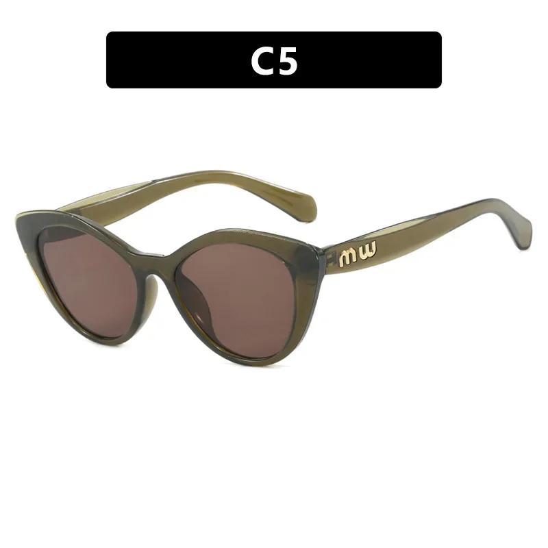Vintage Cat Eye Sunglasses Women Letter Small Frame Sun Glasses Female Brand Designer Retro Shades Fashion