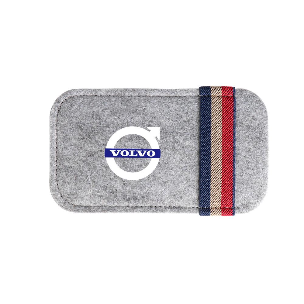 Für Volvo Rdesign V40 V50 S40 S90 XC90 S60 XC40 C40 S60 XC60 Auto Sonnenblende Brillenaufbewahrungstasche Sonnenbrillen-Organizer-Etui