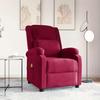 Massage Chair Burgundy Velvet
