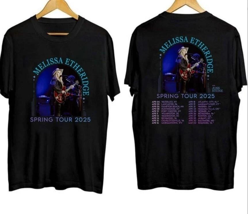 Melissa Etheridge Spring Tour 2025 Shirt Great All Size Unisex T-Shirt XL
