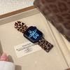 Milanese Loop strap For Apple watch band 46mm 45mm 44mm 40mm 41mm Leopard Print Magnetic bracelet for iWatch Series 11/10/9 8 7 6 SE3/Ultra 2 3 4 49mm
