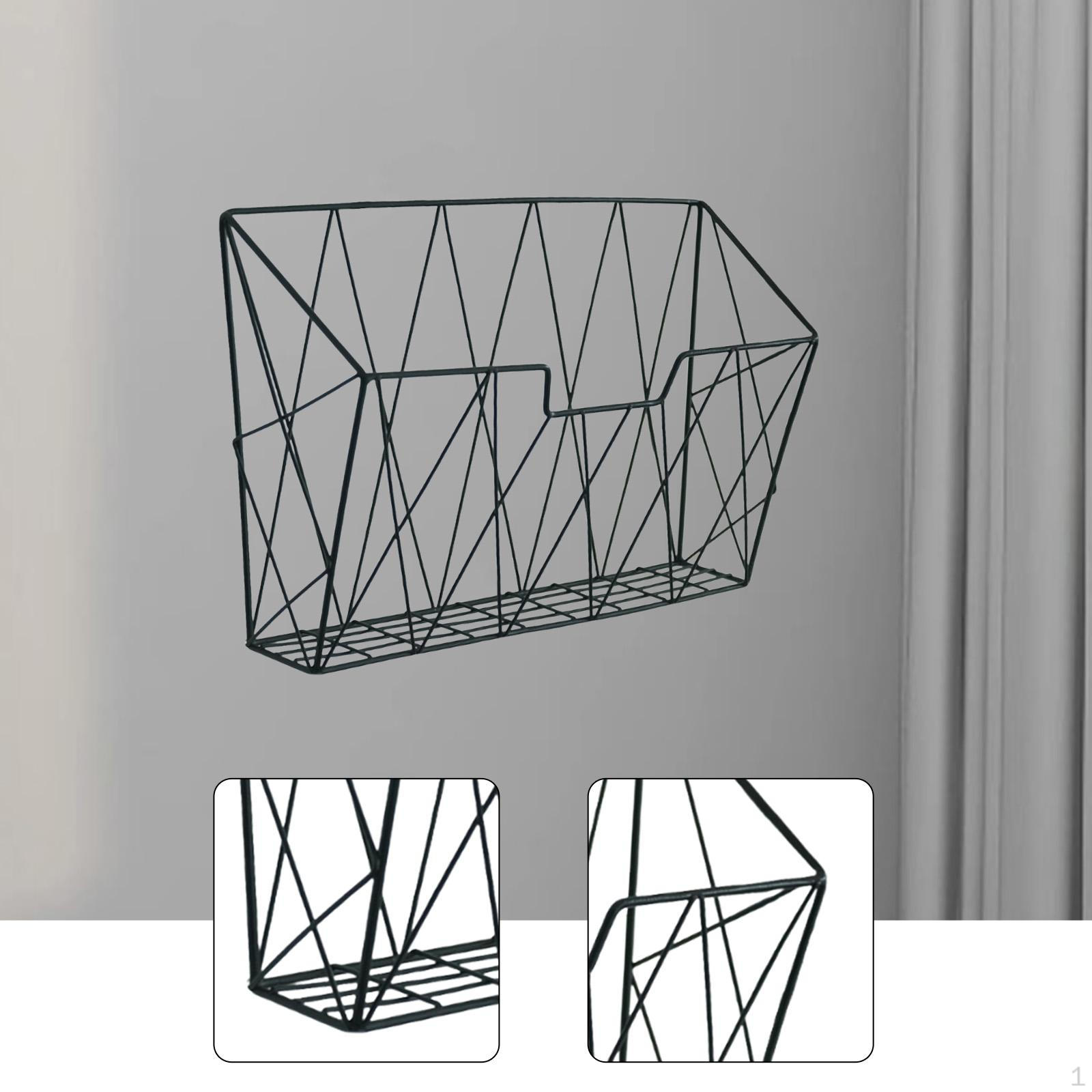 

Декоративный металлический настенный держатель для документов, журналов, файлов, книг и папок чёрный