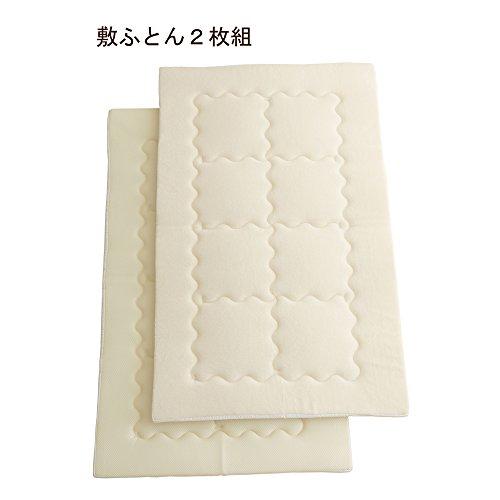 baby.e-sleep Moomin Baby Bedding Set (7-Piece Mini), Made in Japan, Sunny Beige