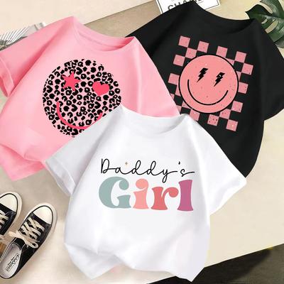 Kid T Shirt 2-13Y Loose-fit Casual O-Neck Short-sleeve Girl T Shirt Top
