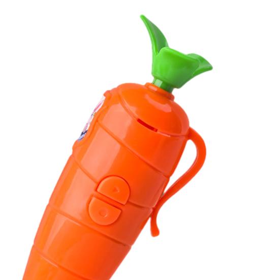 Stylo Enregistreur Forme Carotte Stylo Mignon Design Animé avec Fonction Lecture Enregistreur Vocal Portable pour Étudiants Enfants Cadeau Amusant pour Prendre des Notes