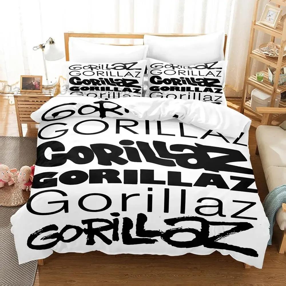 

Modern Cozy Single Twin Full Queen King Gorillaz 3D Size Bed Aldult Kid Bedroom Sets Print Game Quilt Comforter (quilt)-EU Single(135*200cm)3pcs