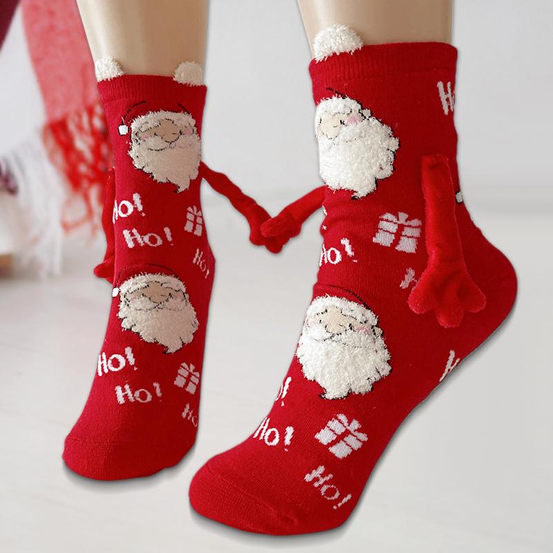 Christmas Magnetic Socks Holding Hand In Hand Funny Socks Hand Holding Funny Socks Magnetic Couple Socks For Men Women Adults