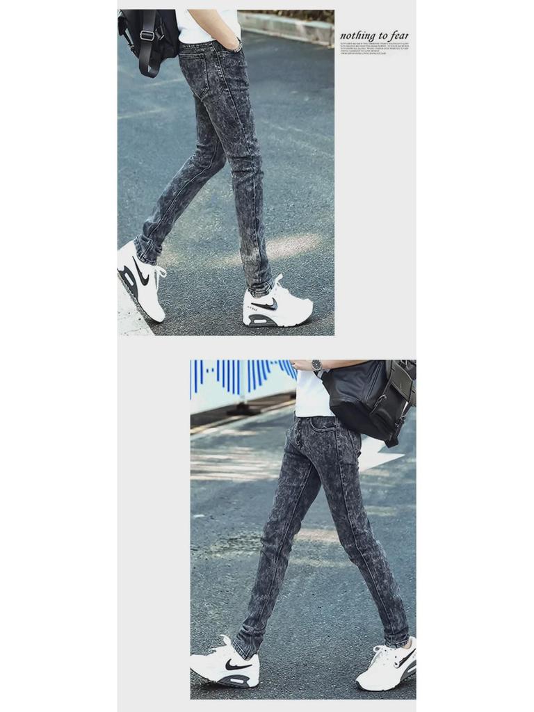 Męskie elastyczne dżinsy skinny slim fit