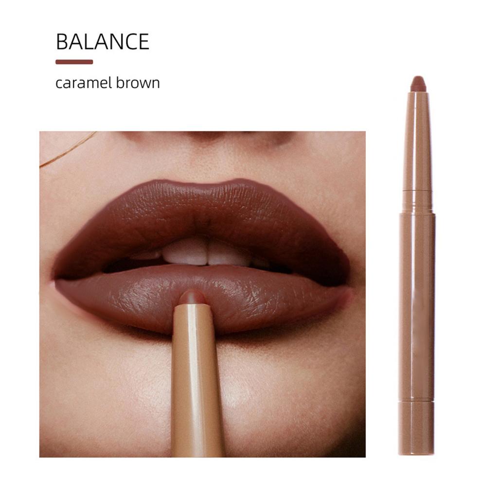 Creionul de buze cu peptide este neted și fără riduri. Ruj Nud, Ruj cu Două Capete, Se Uscă Rapid