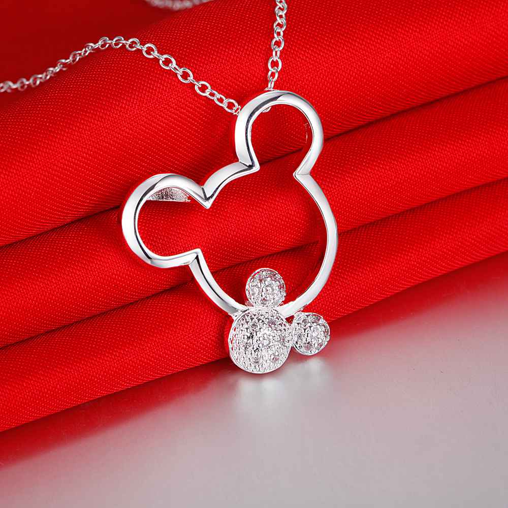 New 925 Sterling Silver Necklace Pendant AAA Zircon For Women Exquisite Student Girlfriend Jewelry Accessories Wedding Gift