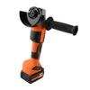 4 Inch Cordless Angle Grinder with 2 Battery Brushless Grinder Power Tool Non Locking Paddle Switch 3 Position Side