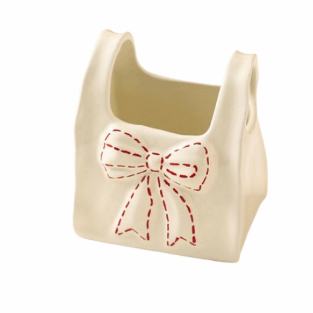 Elegant Ceramic Pen Holder Minimalist Decorative Cosmetic Storage Bucket Creative Practical Desk Sundries Organizer Home Decor