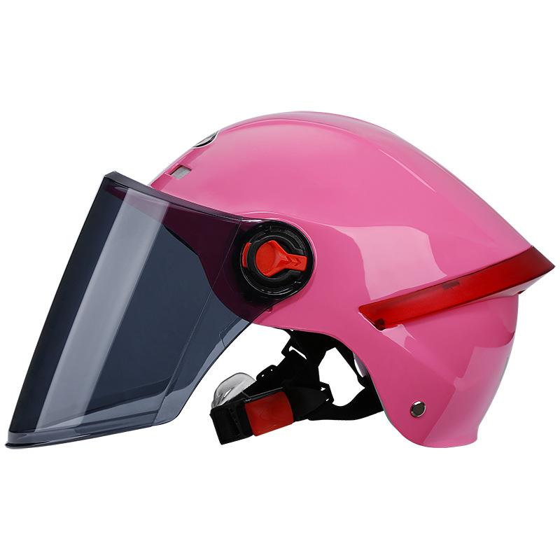 [Custom] Summer Half Helmet for Motorcycle/Electric Bike Unisex Safety with Sun-Protective Clear Visor 3C/DOT Certified