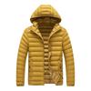 Men's Plus Size Multicolor Lightweight Cotton-Padded Winter Jacket with Detachable Hood