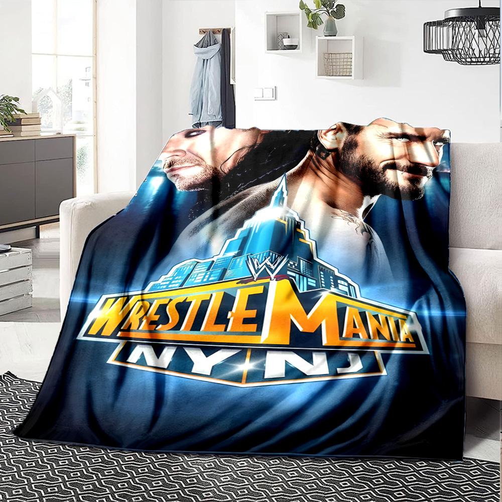 Wrestlemania Decke Bequem Groß für Bett Wohnzimmer Sofa für Alle Jahreszeiten Digitaldruck Perfektes Geschenk für Verwandte und Freunde