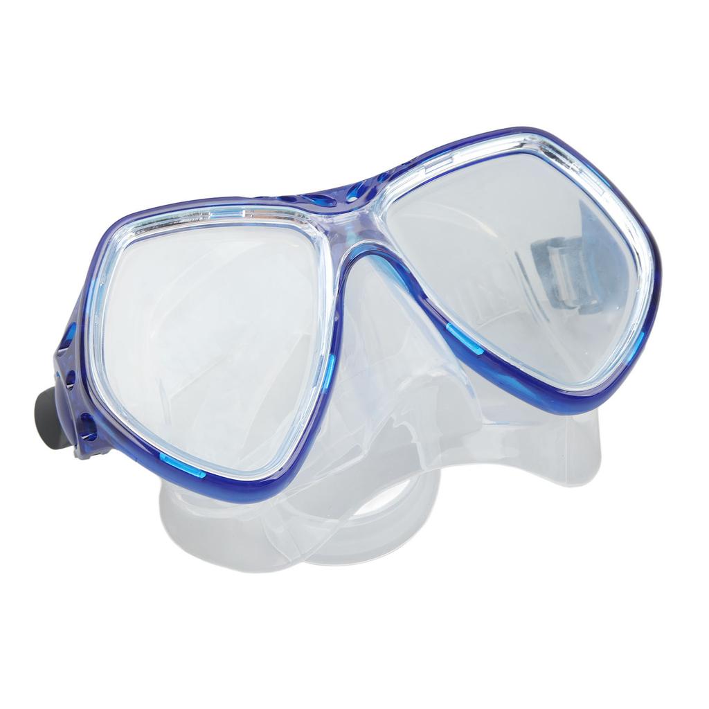 Diving Goggles Swim Glasses Silicone Adjustable Strap Tempered Glass Thickened Frame Clear View Anti Fog for Kids