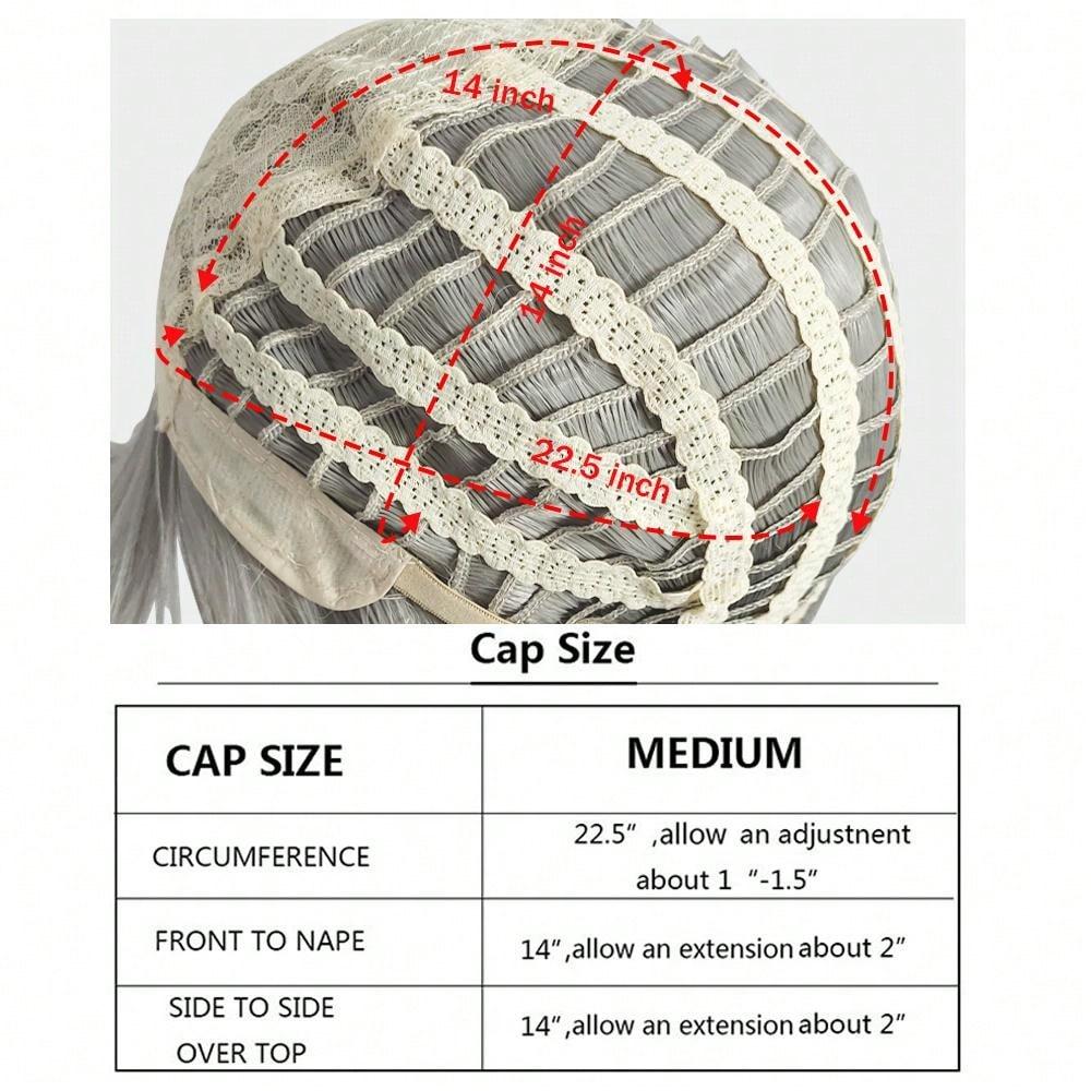 MSIWIGS Game Cosplay Wigs Synthetic Long Straight White Hair Heat Resistant Wig for Halloween Party