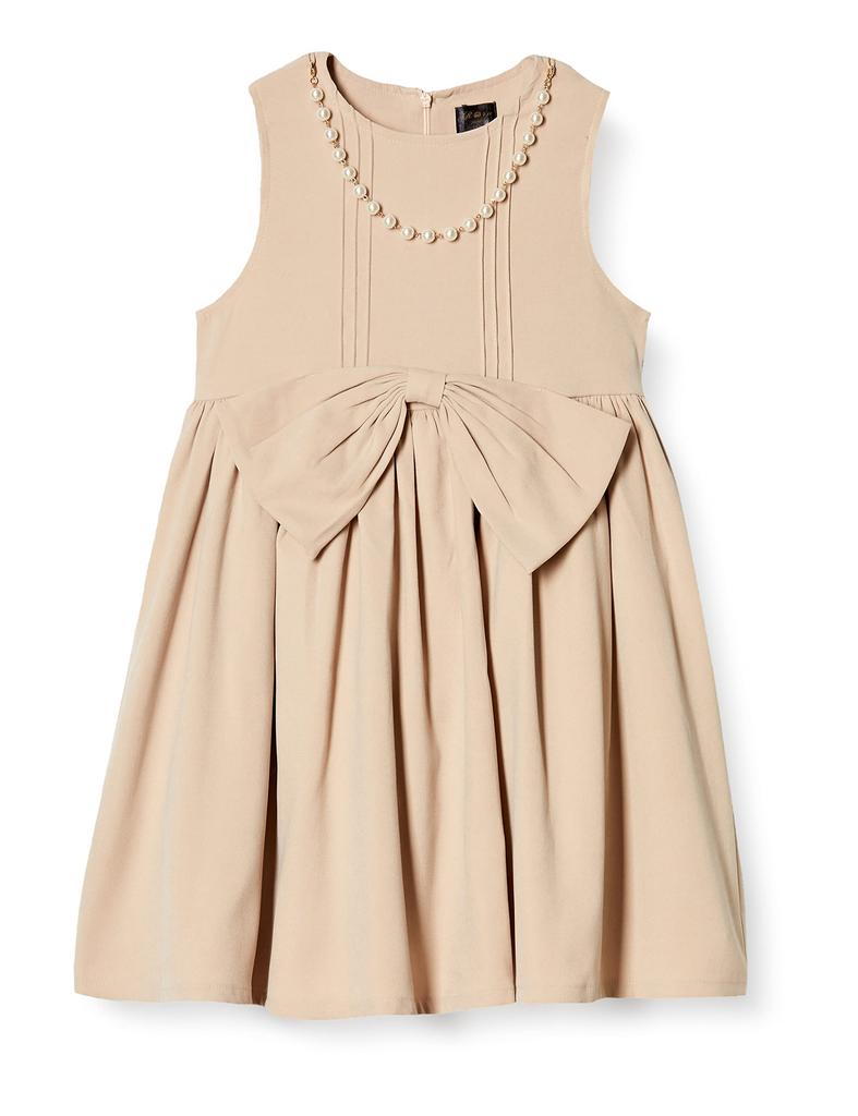 Laura Sleeveless Dress with Necklace and Ribbon Girls'