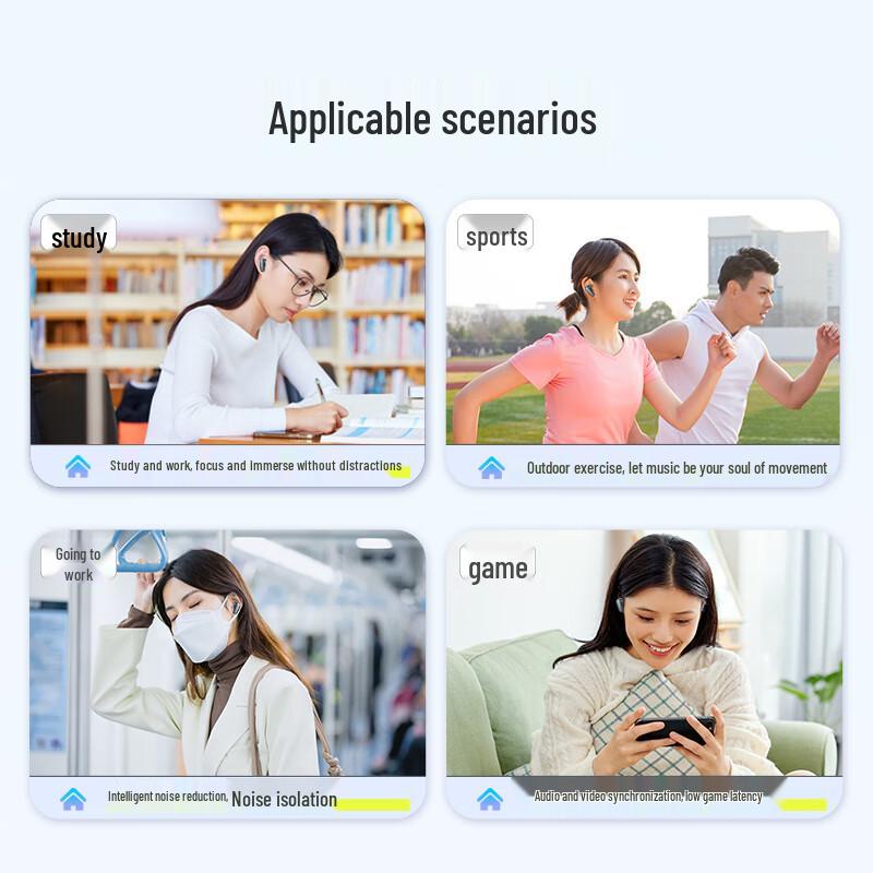 HP H10I True Wireless Bluetooth 5.3 In-Ear Headphones with ENC Noise Cancelling