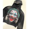 Mens Casual Hooded Sweatshirt 3D Skull Print Loose Fit Long Sleeve Winter Top Teens