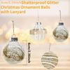 9Pcs/box Golden Christmas Ball Decor Suit Shatterproof Flash Hanging Balls for Xmas Tree Decoration Home Party New Year Gifts