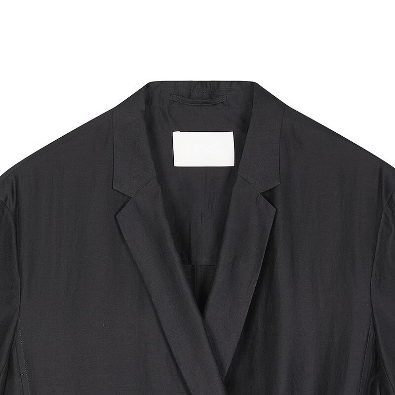 LESS 2025 Summer Lapel Loose Straight Blazer