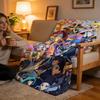 Throw High-Density Short Plush Blanket For Sofa Nap Air-Conditioned Room Soft Skin-Friendly Classic Comics Anime FAIRY TAIL