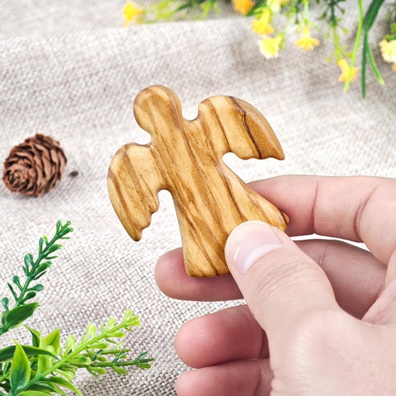 Handgefertigtes Gebetskreuz Christliches Geschenk Kreuz Handgeschnitztes Holzkreuz Glaube und Hoffnung Glattes Handwerk Geschenk für Christen