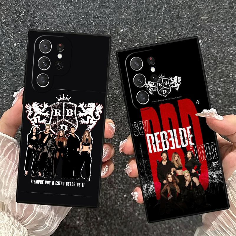 F-Fashion RBD R-Rebelde Soft Phone Case for Samsung Galaxy S26 S25 Edge S24 Ultra S23 Plus S22 S21 FE S20 Black Cover Back Shell