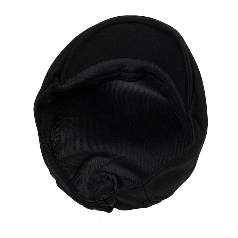 Cotton Big Head Circumference Cap for Men Women Autumn Winter Warm Forward Cap Solid Color Beret British Newsboy Cap