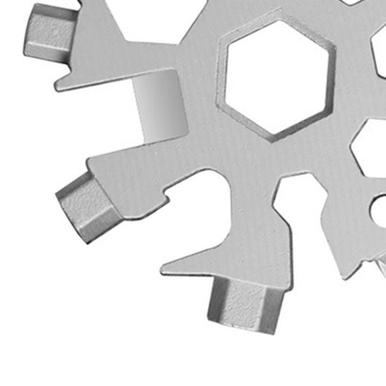 Multifunkční nástroj Snowflake, odolný proti korozi, otevřená lahev z nerezové oceli, profesionální přesný klíč na sněhové vločky, multifunkční nástroj