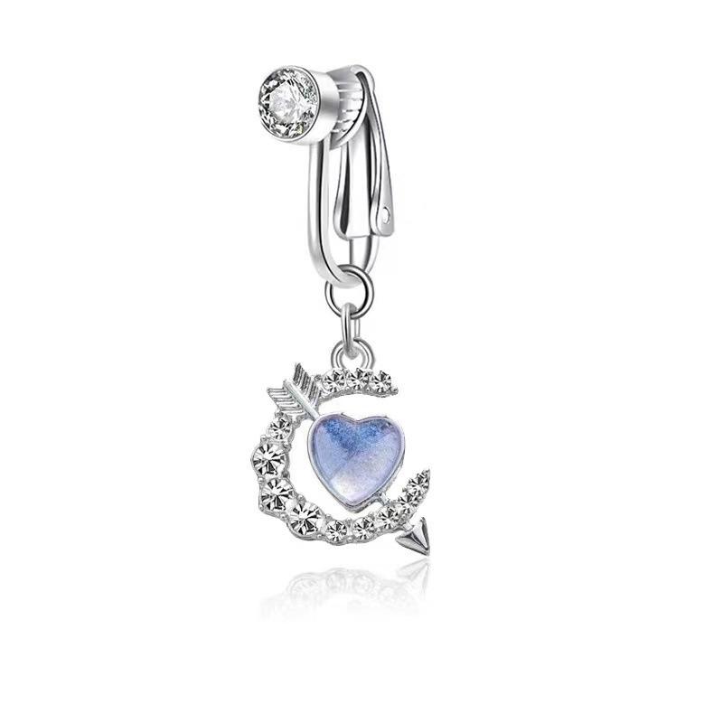 No Piercing Belly Button Clamp Easy To Wear Navel Rings Comfortable Women Body Adornment For Parties And Daily Wear