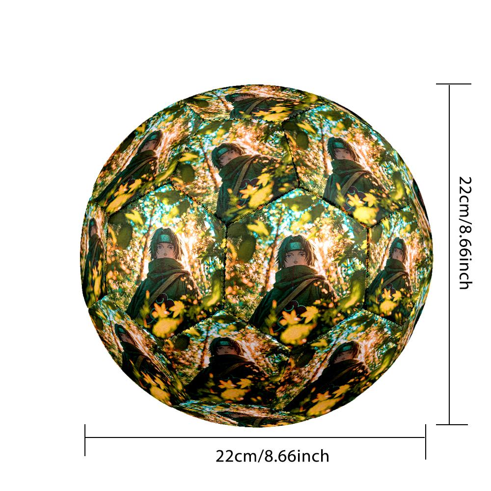 1pc Game Role Naruto Size 5 Soccer Ball, Standard Sport Football Firm Stitching for Training And Match, Gentle on the Feet, Durable and Unique