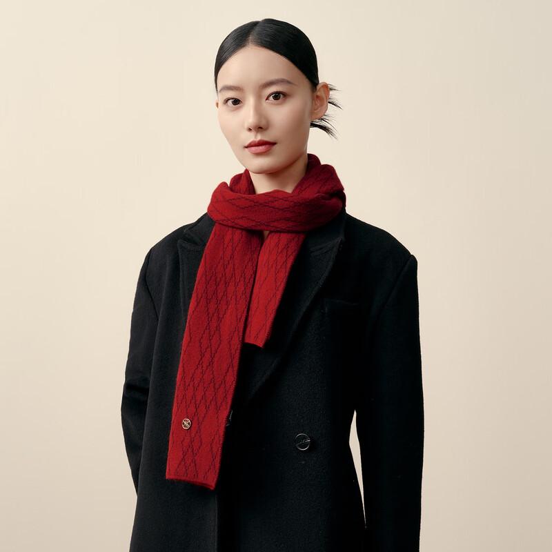 

WENSLI Women s Pure Wool Scarf - Interlaced Time Design