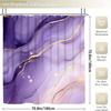 1pc/4pcs Multi-Color Marble, Multi-Color Background Pattern Shower Curtain, Modern Personality Bathroom Decoration, Fabric Sho