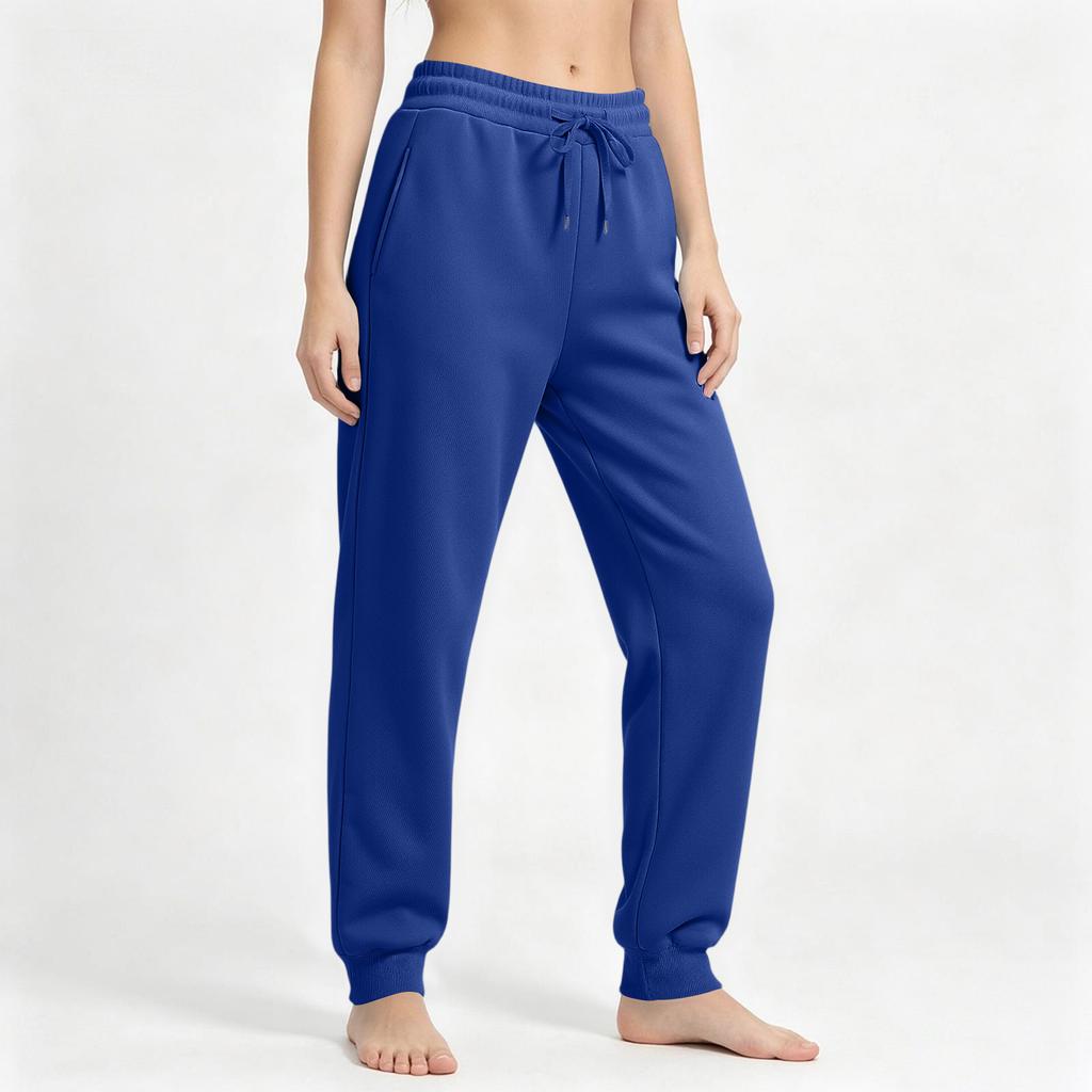 Women's Casual Color Drawstring Sweatpants with Pockets for Everyday Wear