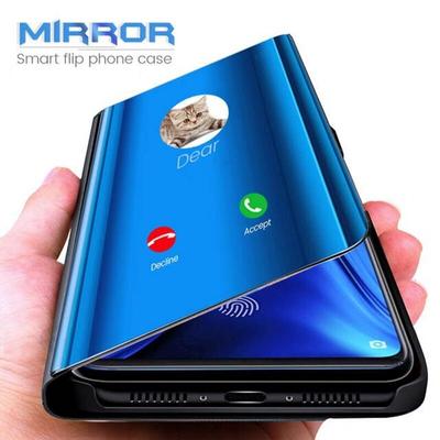 Prabangus išmanusis veidrodinis atverčiamas dėklas, skirtas Samsung Galaxy S22 S20 S21 S8 S9 S10 Ultra Note 8 9 10 20 Plus FE S10e S20FE Coque knyga