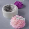 Grand moule à bougie en forme de fleur de pivoine, pour savon artisanal, aromathérapie, colle de gypse, pâtisserie, chocolat, décoration d'intérieur, cadeaux