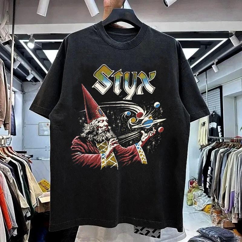 Styx Man Of Miracles Band Shirt Retro Style Black Shirt Unisex S-5XL KH16137 Unisex T-Shirt XXL