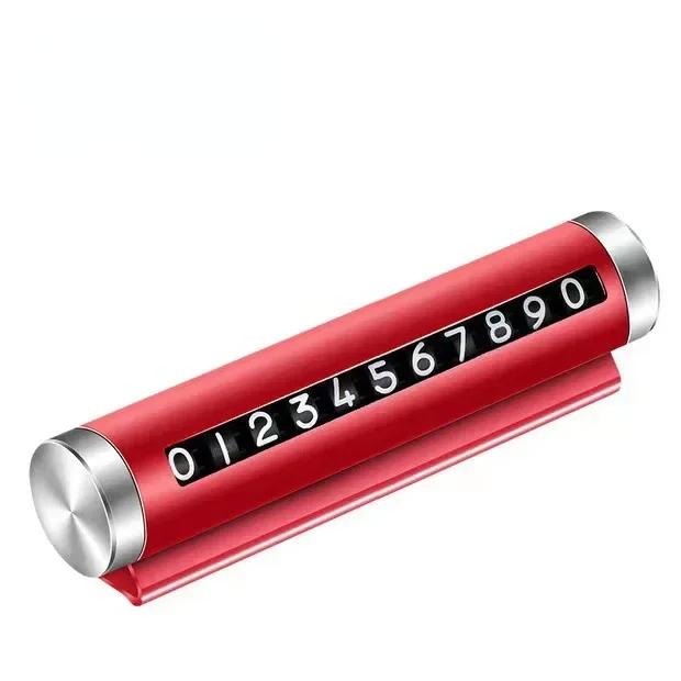 Universelle Metall Auto Temporäre Parkkarte Drehen Telefonnummernschild Aluminium Aufkleber Parkstopp im Autostyling Autozubehör