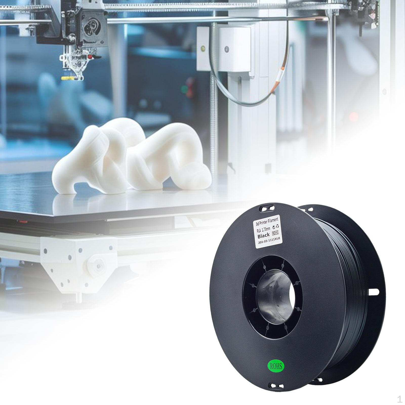 Нить для 3D-принтера 1,75 мм Pla Аксессуары Высокая прочность Хорошая формовка Печать чёрный