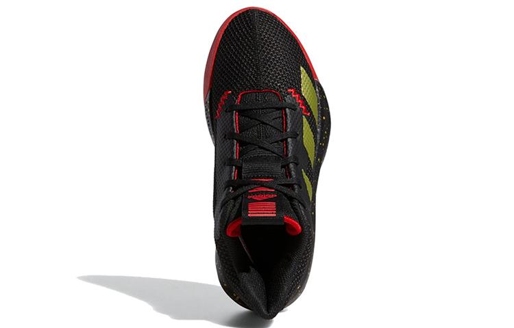 Adidas Pro Next J Mid top Children's Basketball Shoes Black Gold Red 2019 Children Aged 3 7 Years Old FV4718