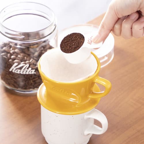 Kalita Coffee Measure, Enamel, White, Small, TSUBAME & Kalita #44248