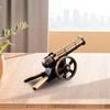 Mini Alloy Cannons Figurine Artillery Launcher Model Statue Sculpture Crafts Home Office Desktop Decor Ornament Birthday Gift